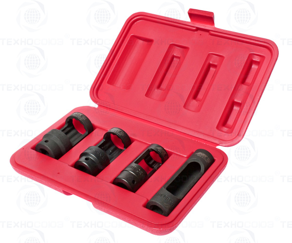 JTC-1543 НАБОР ГОЛОВОК ДЛЯ СНЯТИЯ ДАТЧИКА КИСЛОРОДА 4 ПРЕДМЕТА В КЕЙСЕ